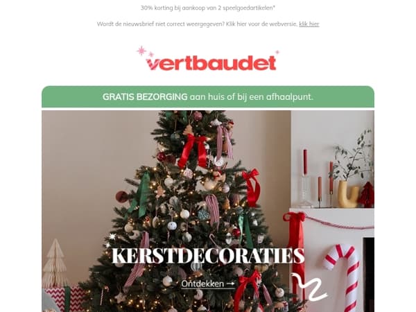 🎅🏻 De Kerstdecoraties zijn aangekomen!