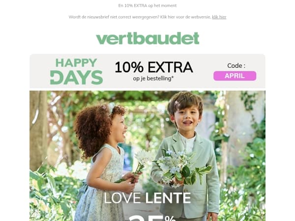 25% korting op de mode- en home-collectie 🌷