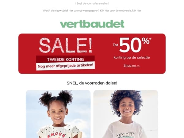 Tot -50%* op nog meer artikelen