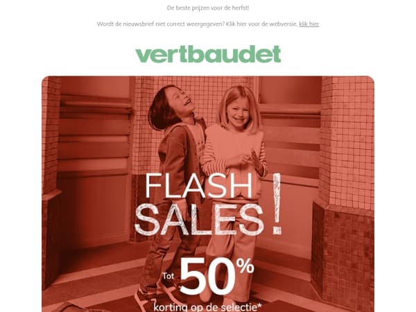 Tot 50% korting op kinderkleding