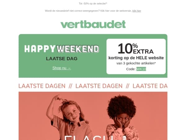 🚨 LAATSTE DAGEN van de Flash Sales!
