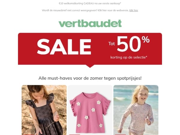 Het is Sale! Tot 50%