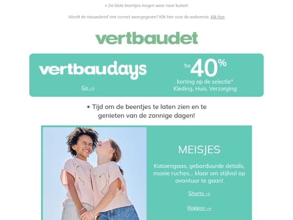 Tot 40% korting op aankleden, handige spullen inslaan en plezier maken!