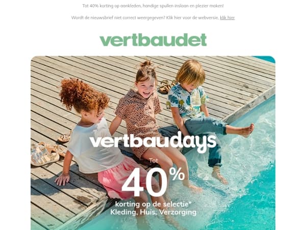🎉 De Vertbaudays beginnen nu!