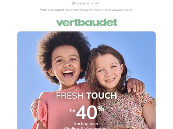 Tot -40% op kinderkleding 😎