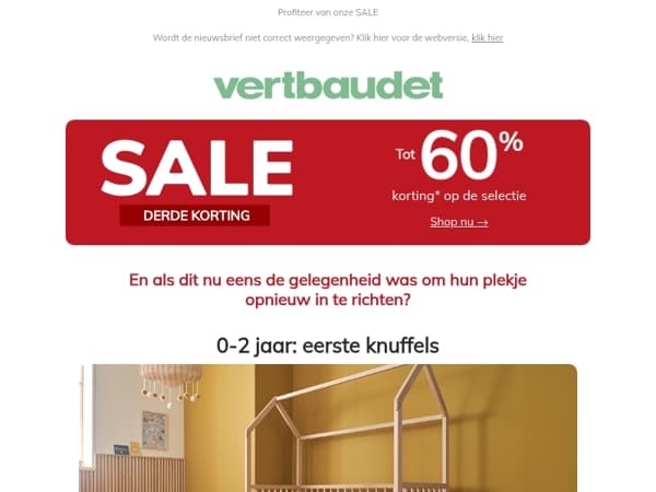 Tot -60% om hun kamer prachtig in te richten