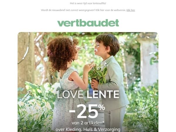 25% korting op de mode- en home-collectie 🌷