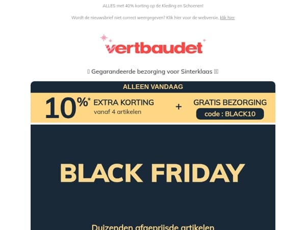 10% EXTRA alleen vandaag!