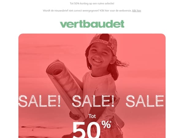 Vakantieaanbieding! Het is Sale