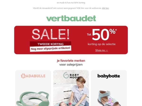 Je favoriete merken voor saleprijzen ⚡⚡⚡