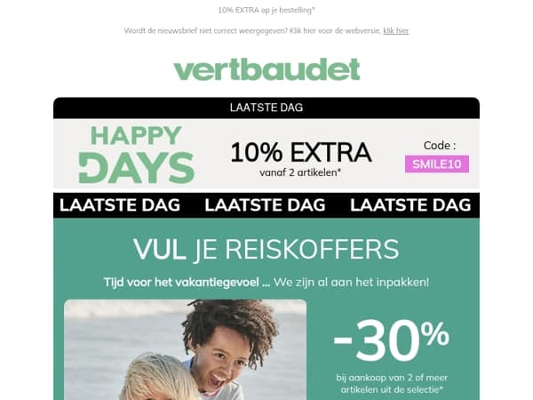 ⭐ OH NEE! De laatste dag van uw aanbiedingen!