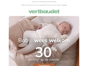 🥰 Babywereld: Tot 30% korting op de selectie