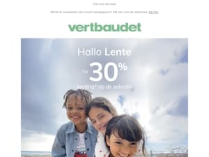 Hallo Lente 🌸 Tot 30% korting* op de selectie
