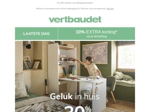 ⚡ LAATSTE DAG: 10% EXTRA korting op de hele website