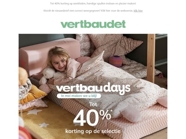 💛 Kleed u aan om heerlijk te slapen tijdens de Vertbaudays!