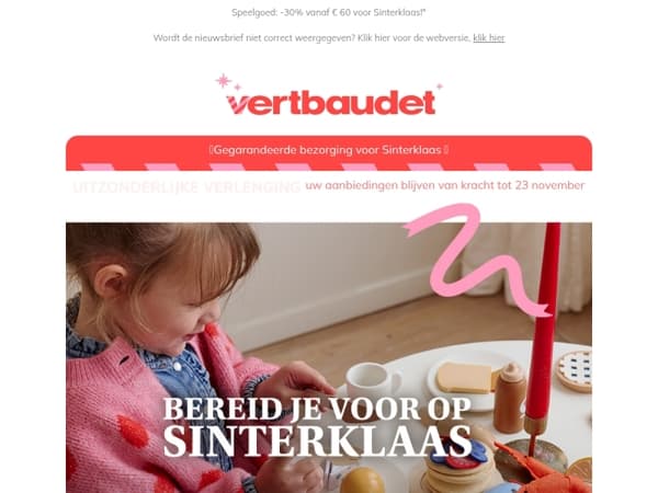 UITZONDERLIJKE VERLENGING: uw aanbiedingen blijven van kracht tot 23 november