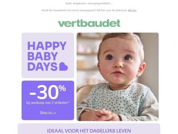 💙 HAPPY BABY DAYS, 30% korting op babyspulletjes!