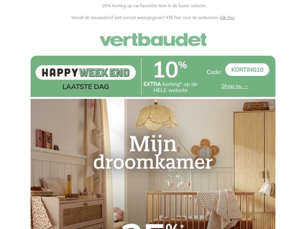 🚨 Laatste dag: 10% EXTRA korting