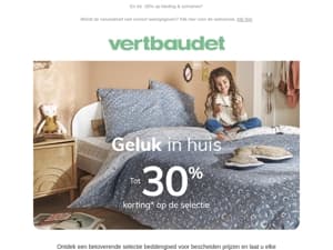 Ruim baan voor dromen! Tot 30% korting op beddengoed
