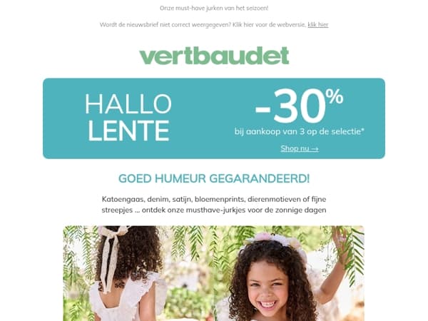 Hallo Lente: -30% vanaf 3 artikelen💌