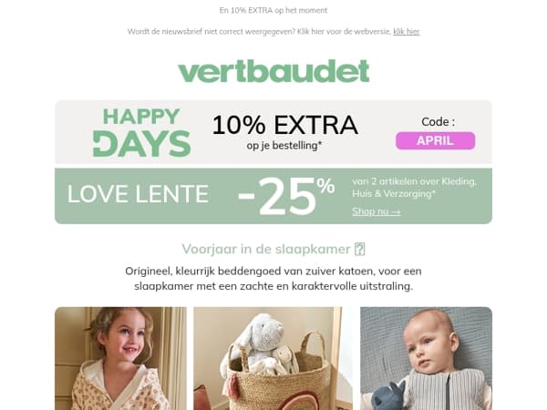 25% korting op huishoudlinnen!