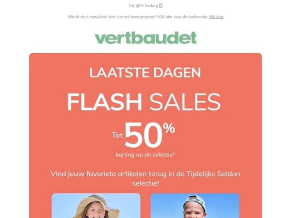 ⏰ Laatste dagen van de Flash Sales!