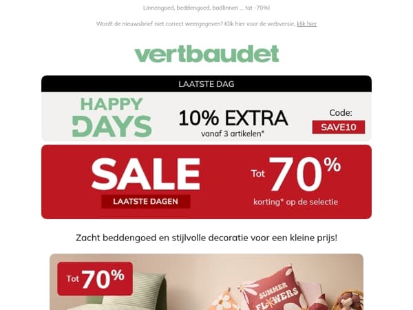 Laaste dag: 10% EXTRA