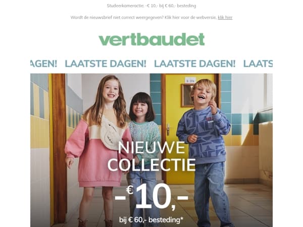 LAATSTE DAGEN van je aanbieding