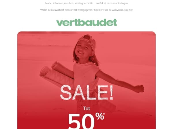 SALE: sla je slag! Tot 50% korting! 🎉