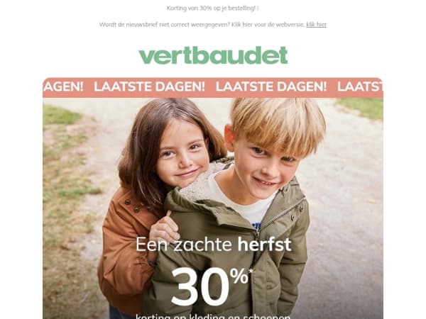 ⏰ LAATSTE DAGEN om te profiteren van aanbiedingen