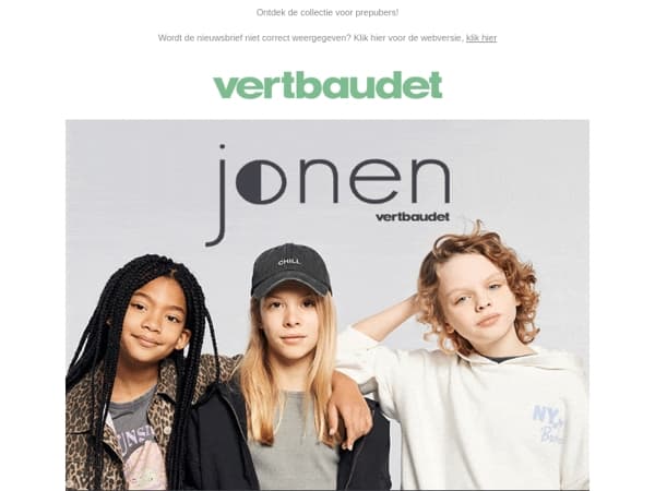💣 Jonen: het nieuwe modemerk van Vertbaudet dat weet wat ‘in’ is!
