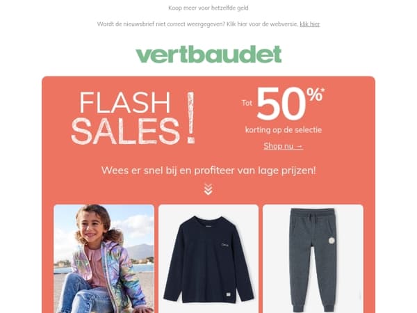 Flash Sales: Tot 50% korting*