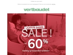 Dekbedden, bedlinnen ... tot 60% korting op beddengoed