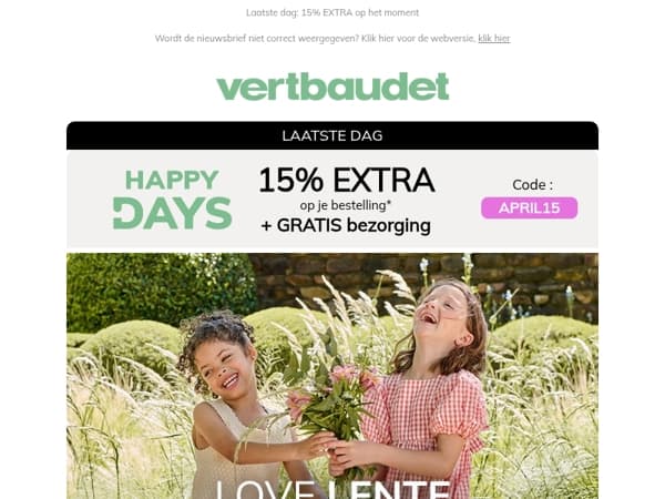 25% korting op voorjaarsbenodigdheden 🌼