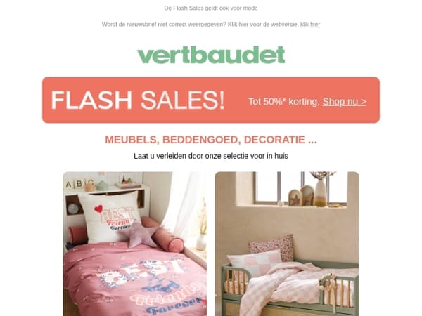 Tot 50% korting op de inrichting van de kinderkamer