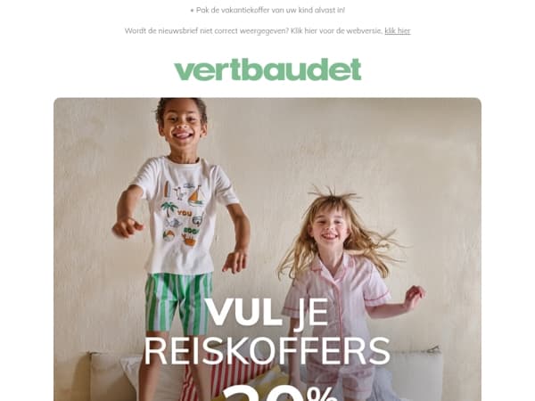 30% korting op ALLE zomerpyjama's