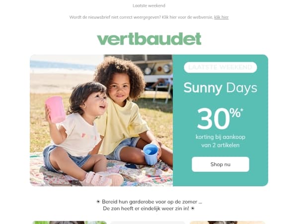 ⛱️ 30% korting op must-haves voor de zomer bij aankopen vanaf 2 stuks!