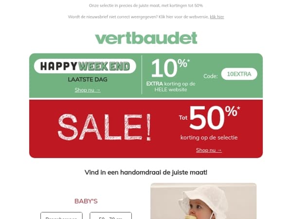 Laatste dag: 10% EXTRA KORTING!