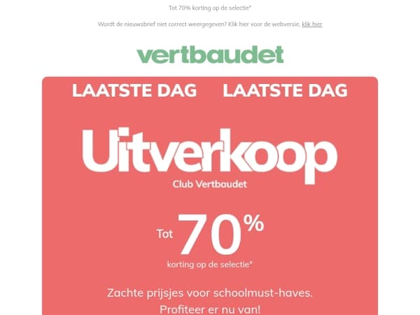 Laatste dag van de Uitverkoop