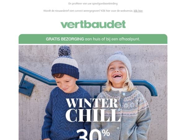 Winter Chill ... 30% korting op ALLES in mode en artikelen voor in huis