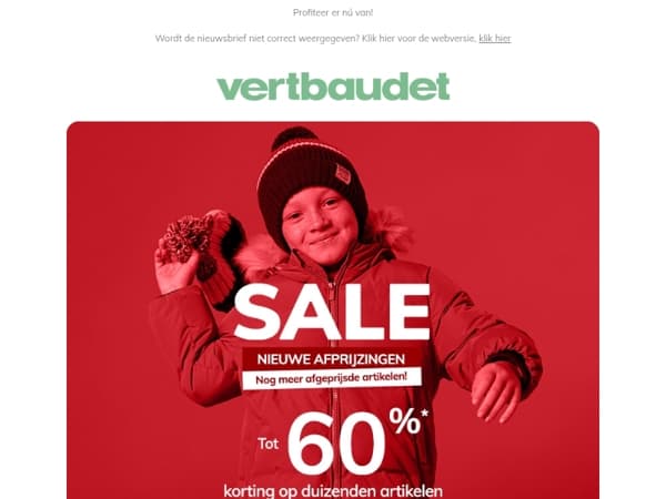 🔔 -60%* op nog meer artikelen