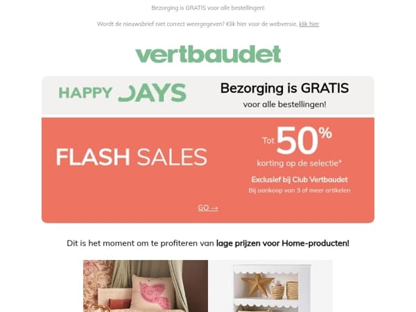 Tot 50% korting op de Home-collectie 😀