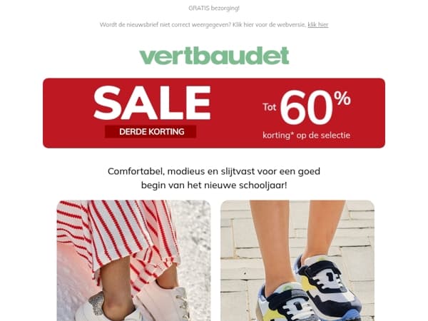 👟 Sneakers, sandalen... Tot -60% op hun favoriete modellen
