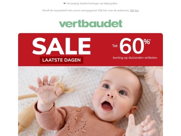 Tot -60% op de sale