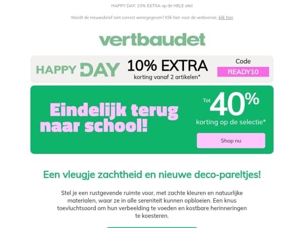 Nieuwe schooljaar: hun kamer wordt ook klaargemaakt!