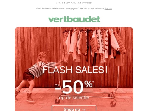 📢 De Flash Sales met kortingen tot 50% is terug!