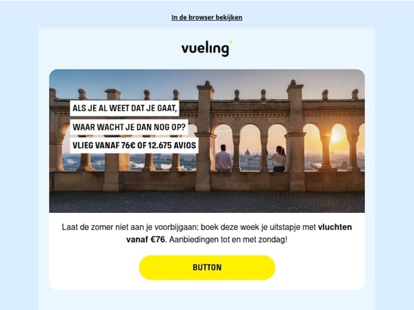 💛 Vluchten vanaf €76. Waar wacht je nog op?