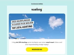 ❤️Tot 25% korting op onze vluchten❤️