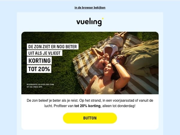 ☀️ Tot -20% om dichter bij de zon te komen ☀️