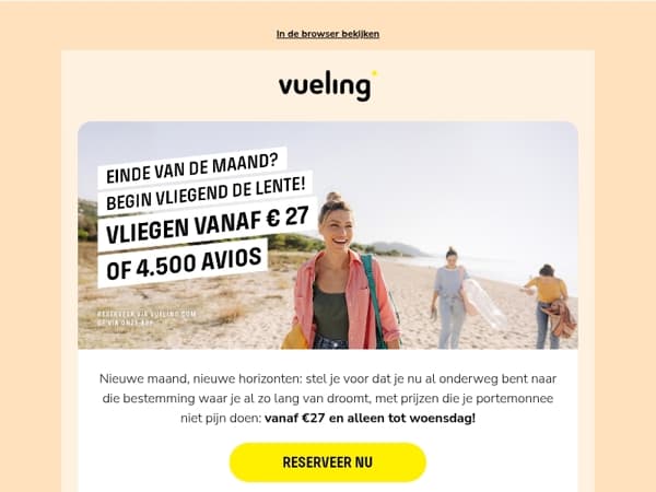 Nieuwe maand, nieuwe bestemming: Vluchten vanaf €27 🌈✈️